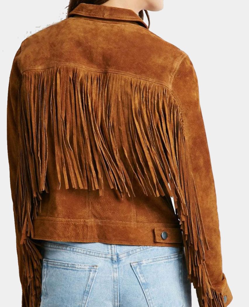 Vintage Fringed Suede Leather Jacket