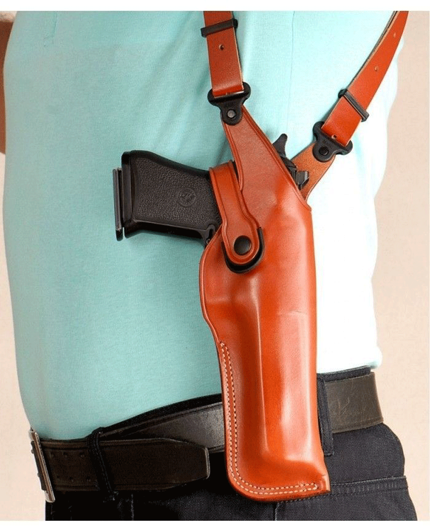  New Leather Vertical Shoulder Holster For All Guns 