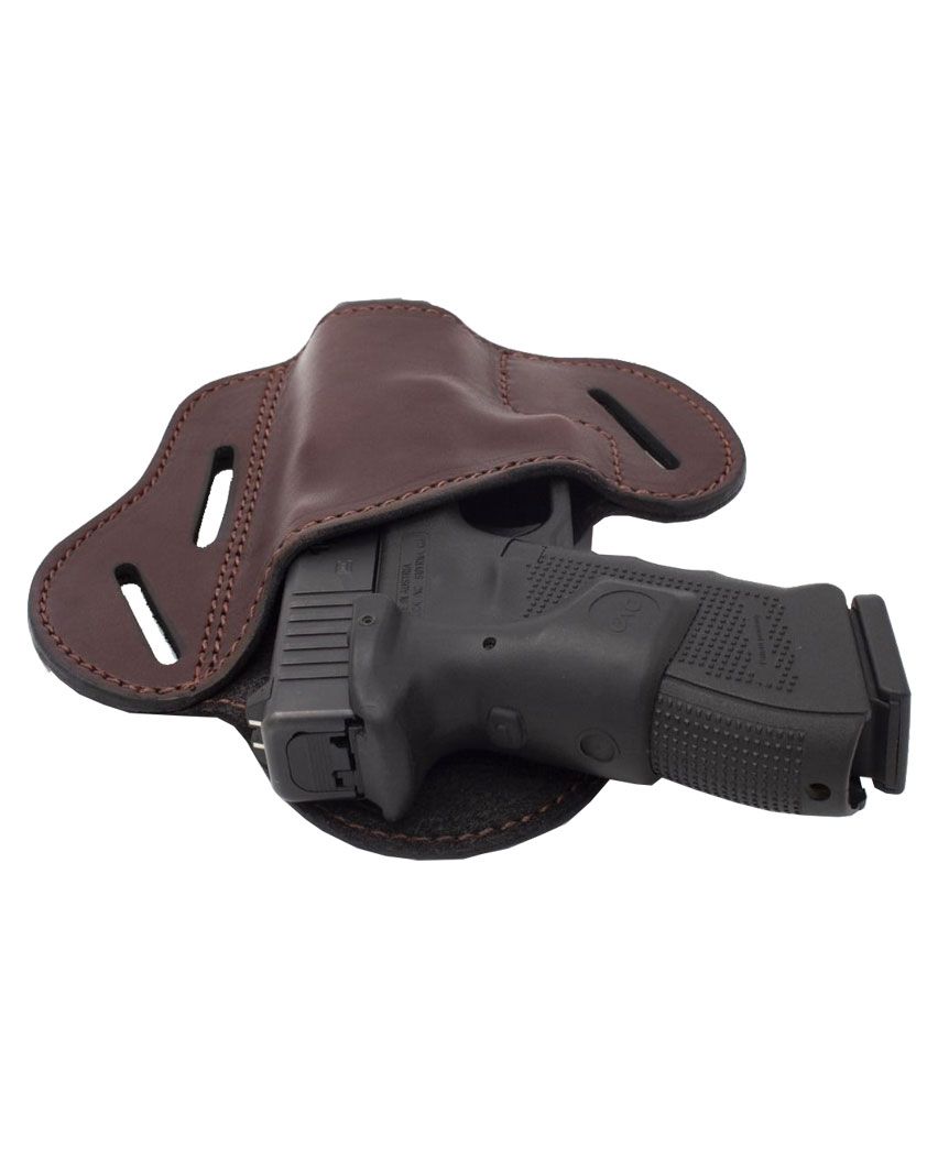 Leather Belt Holter With Double Magazine Holster