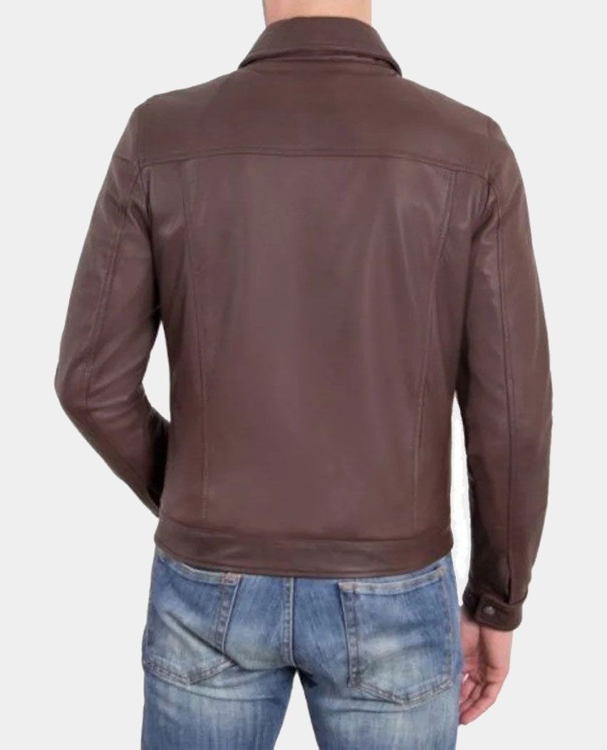 Nappa Lamb Leather Jacket Shirt