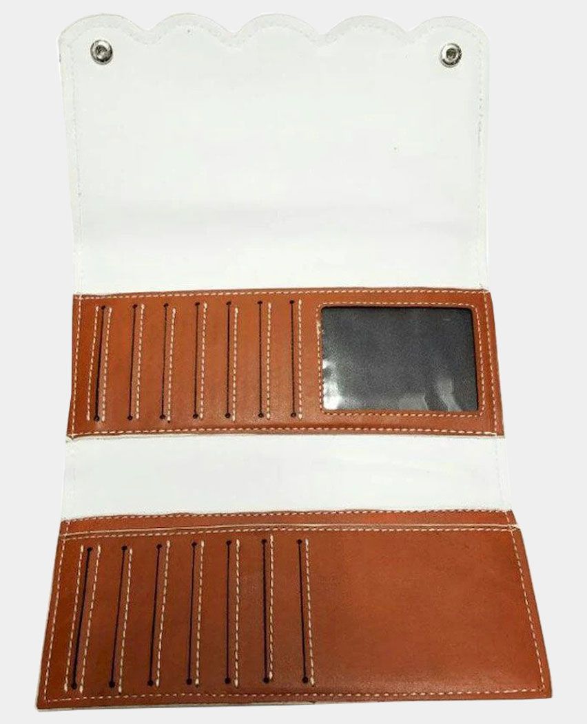 Personalised wristlet leather wallet