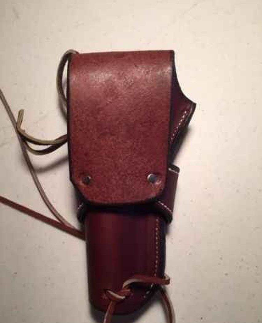 Leather Double Action Belt Holster For All Revolvers