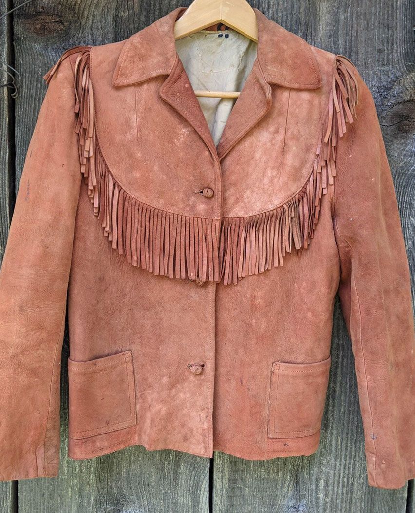 caramel brown leather jacket