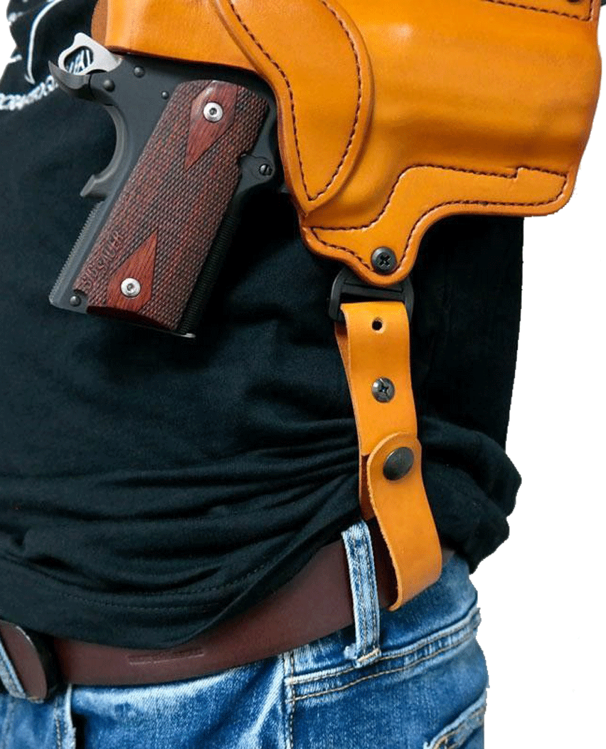 Best Leather Shoulder Holster For All Guns With Strapes