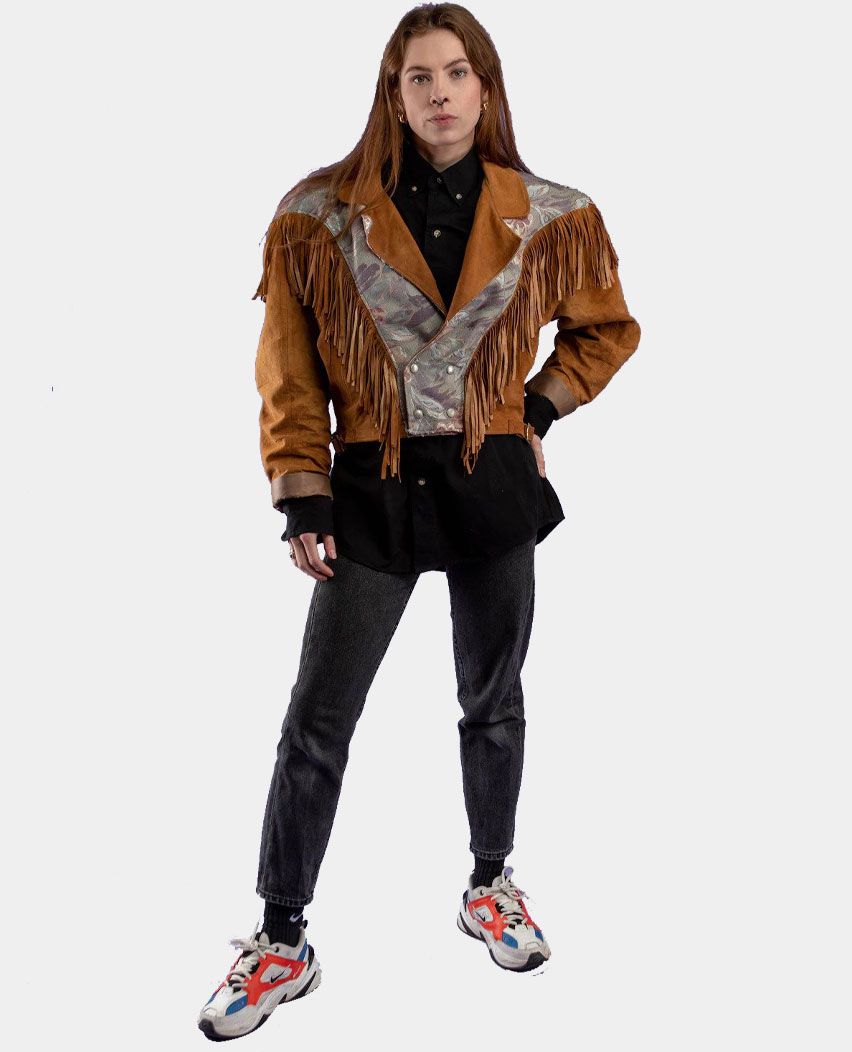 Camel Brown Ladies cowboy jacket