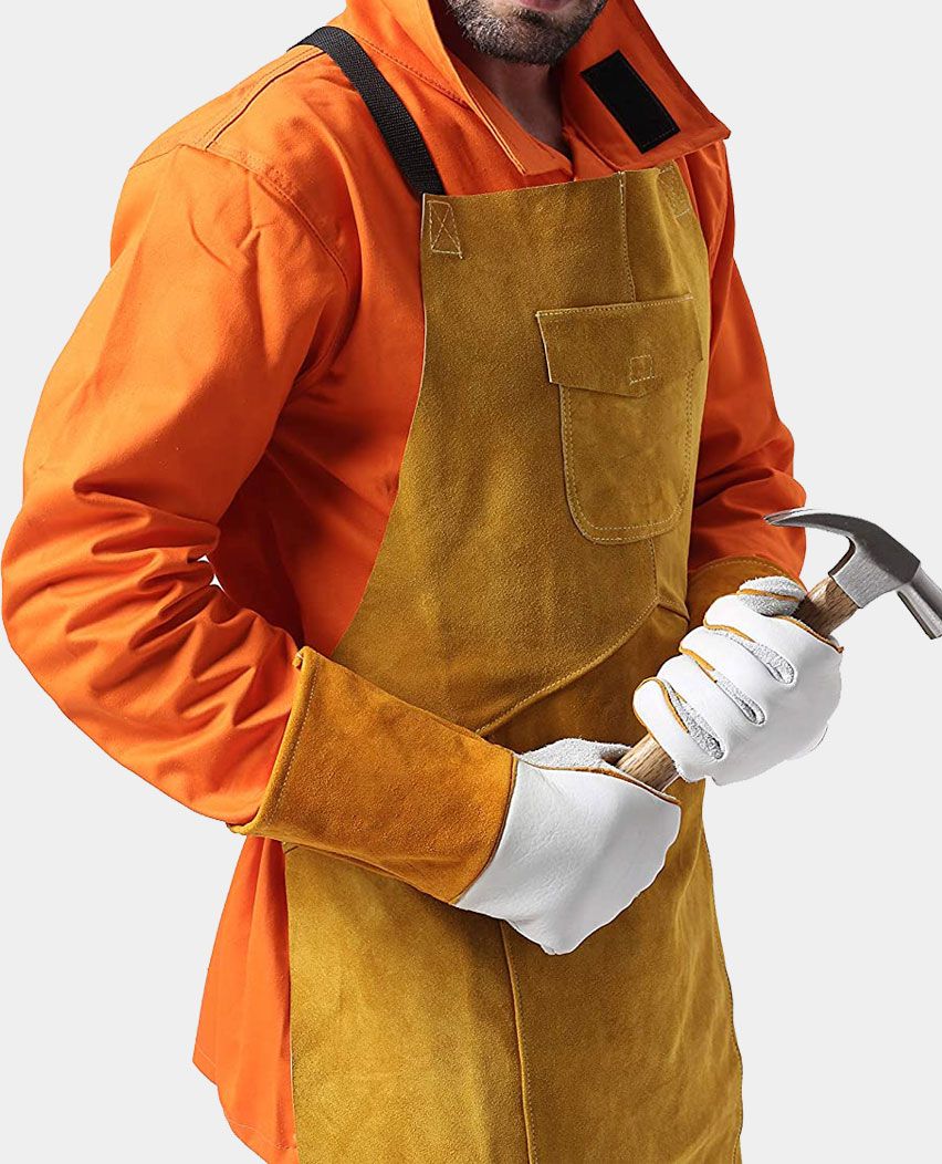 Leather Woodwork Bib Apron 