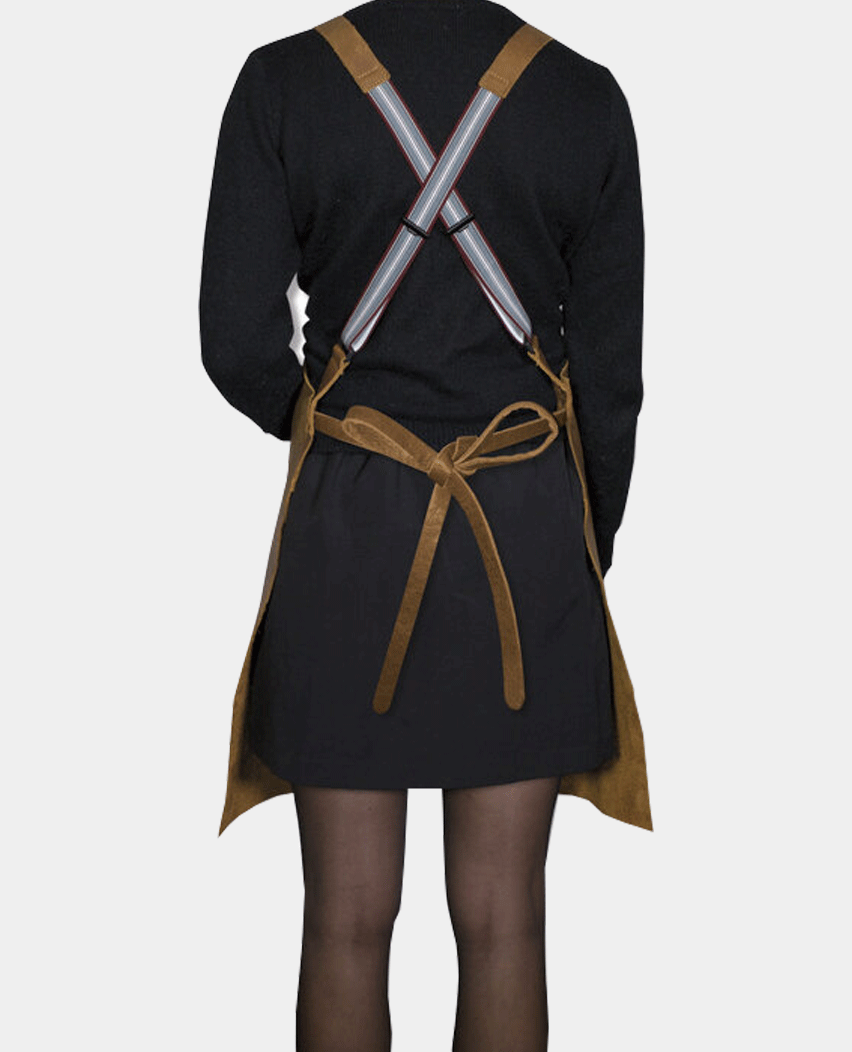Bartender Suspender Series Leather Apron