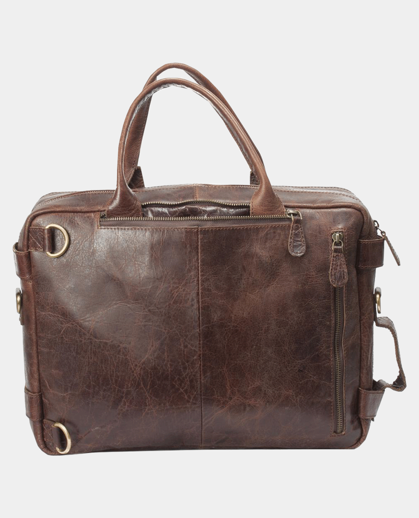 Briefcase Genuine Leather Multi Function Travel Bags