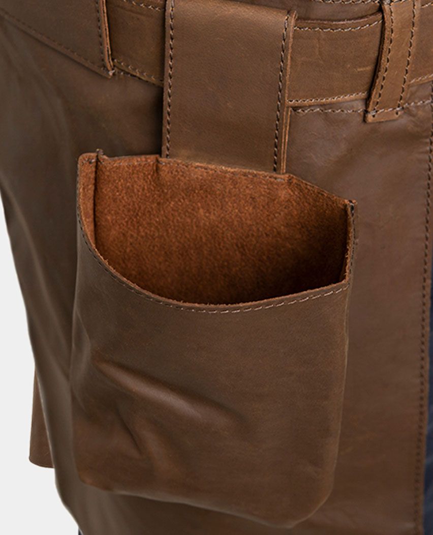 Brown Horse Crazy Leather Half Apron