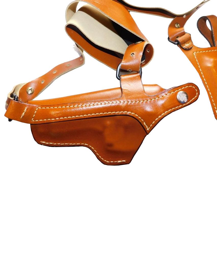Handmade Leather Brown Comfort Shoulder Holster For All