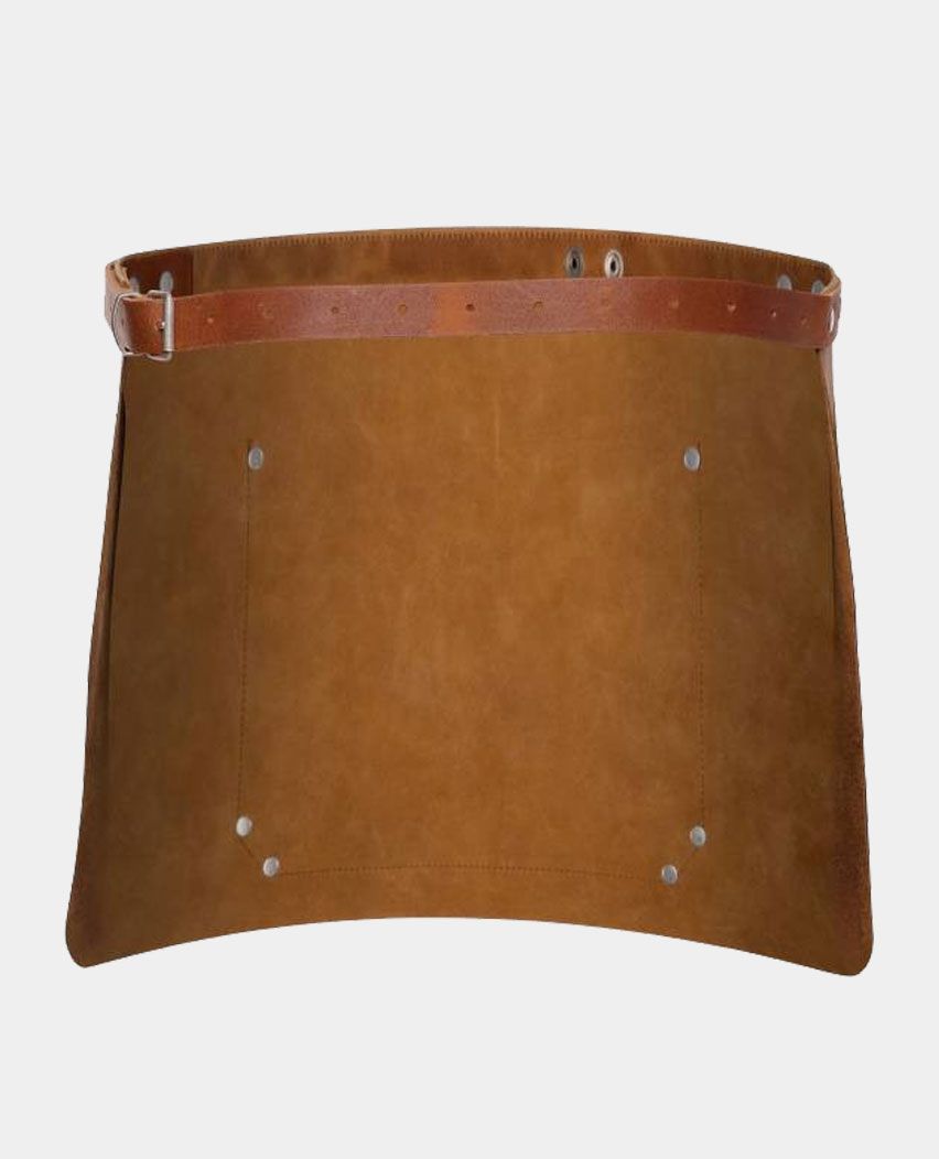 Brown Light Half Waist Leather Apron