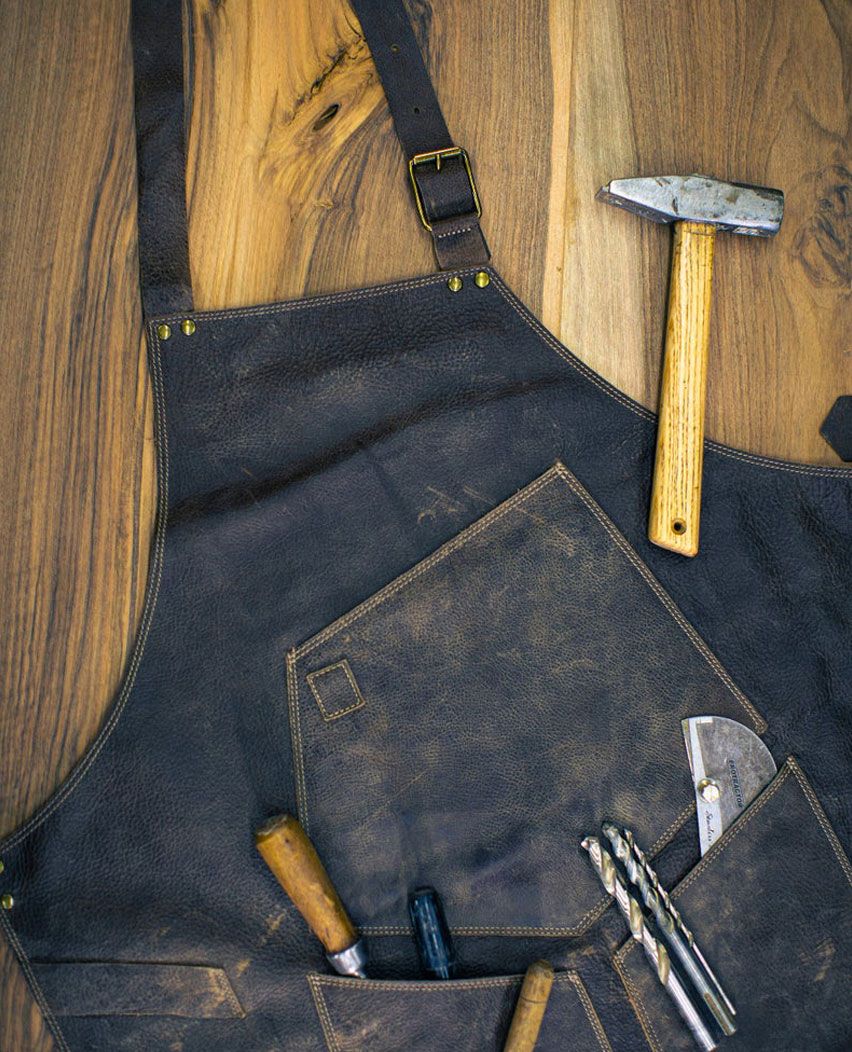 Brown Waterproof Carpenter Light weight Leather Apron