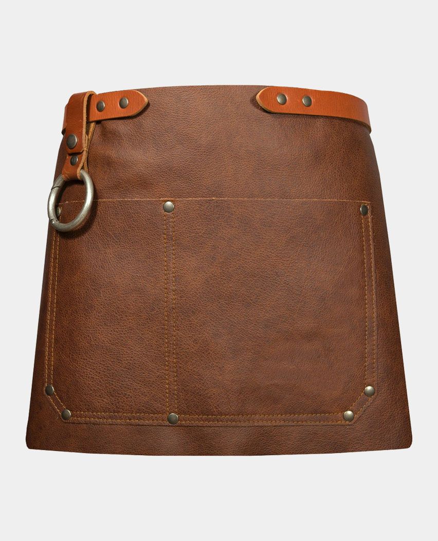 Canvas Waxed Half Waist Cooking Leather Apron