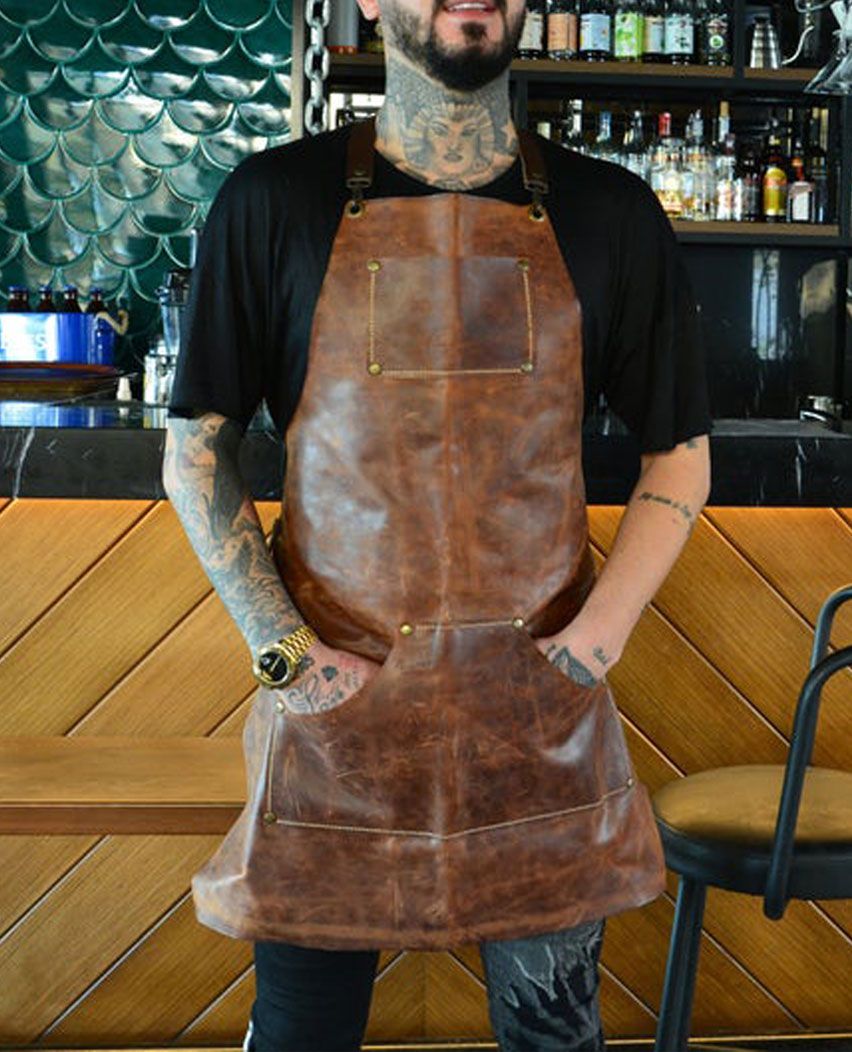 Chef Customised Leather Apron for Men