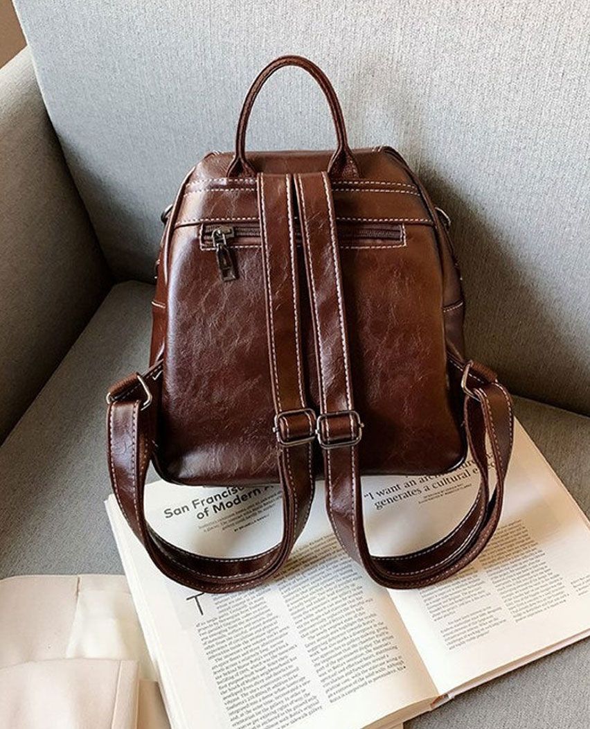 Christmas Leather Backpack Gift For Her