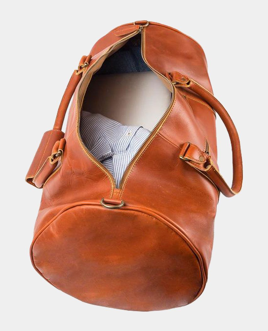 Classic Leather Duffle Travel Bags For Men