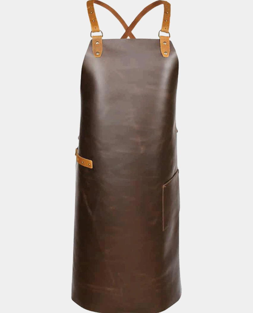 Cooking Cross Strap Leather Apron