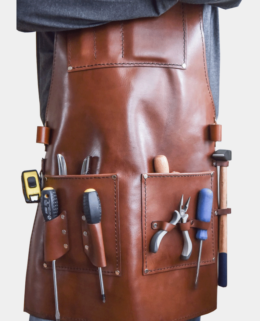 Dense Craft Woodworking Leather Apron