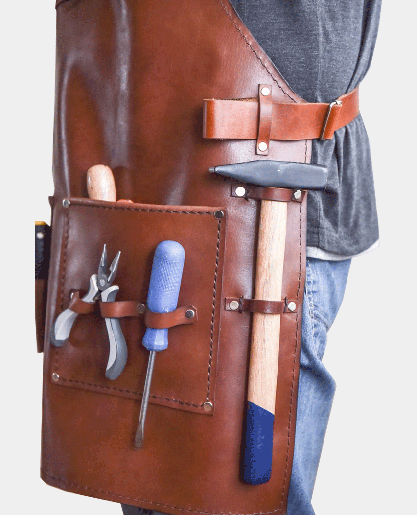 Dense Craft Woodworking Leather Apron