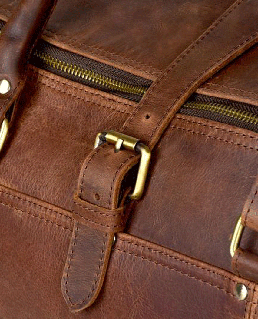 Full Grain Leather Duffle Bag Genuine Leather