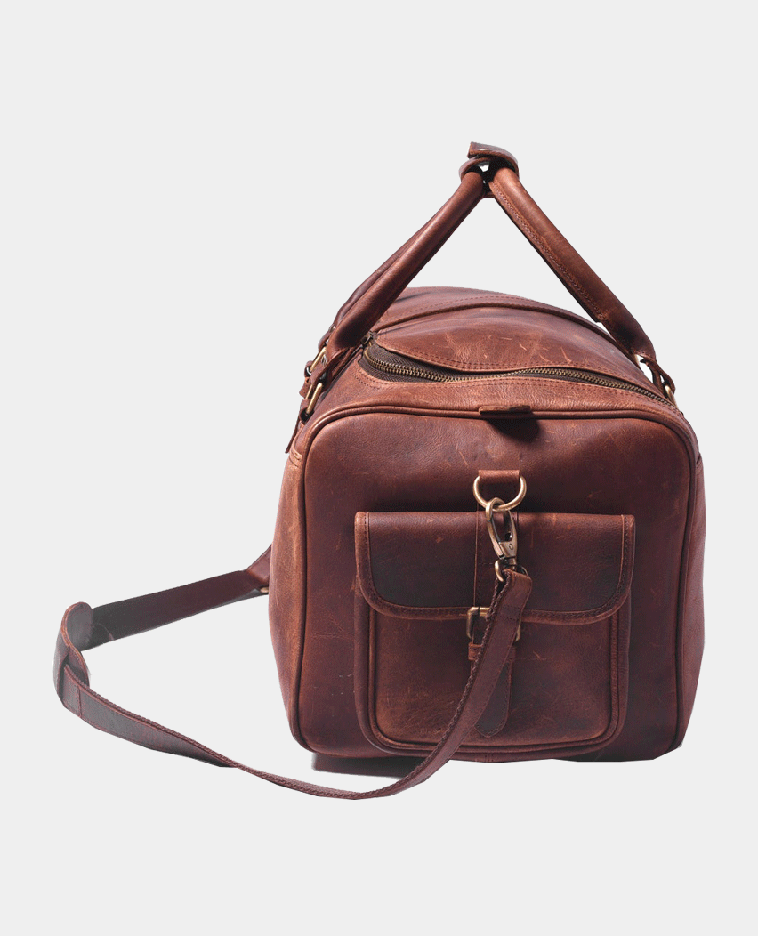 Full Grain Leather Duffle Bag Genuine Leather