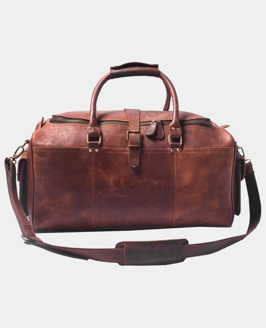 Full Grain Leather Duffle Bag Genuine Leather
