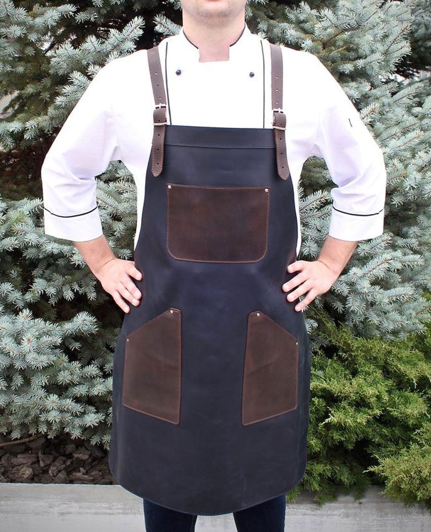 Genuine Leather Kitchen Apron