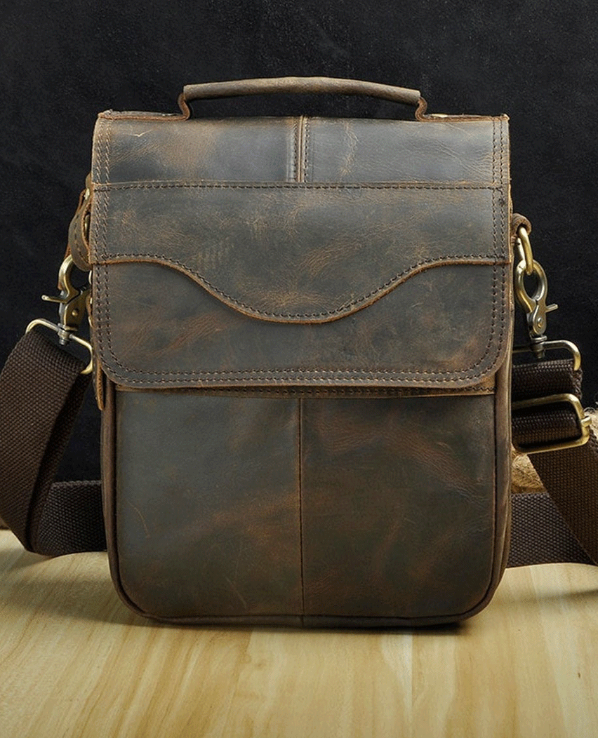 Genuine Leather Shoulder Fashion College bag