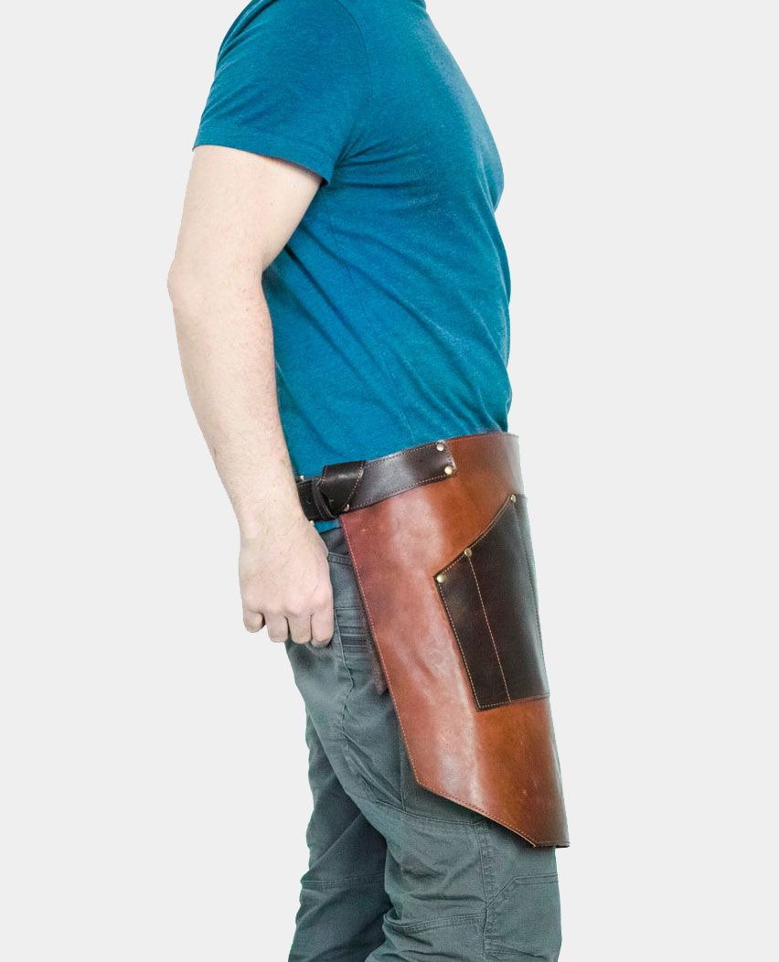 Half Waist Personalised Leather Apron
