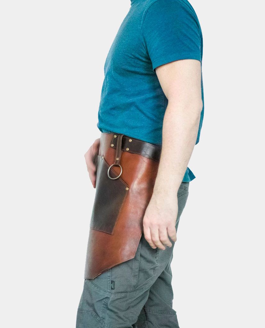 Half Waist Personalised Leather Apron