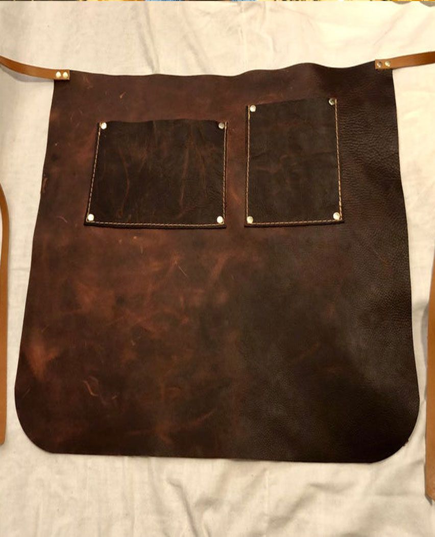 Heavy Duty Leather Half Waist Apron