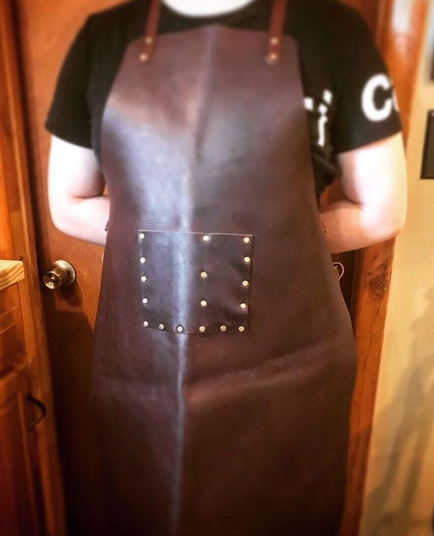 Handmade Metal Refining Woodwork Leather Apron