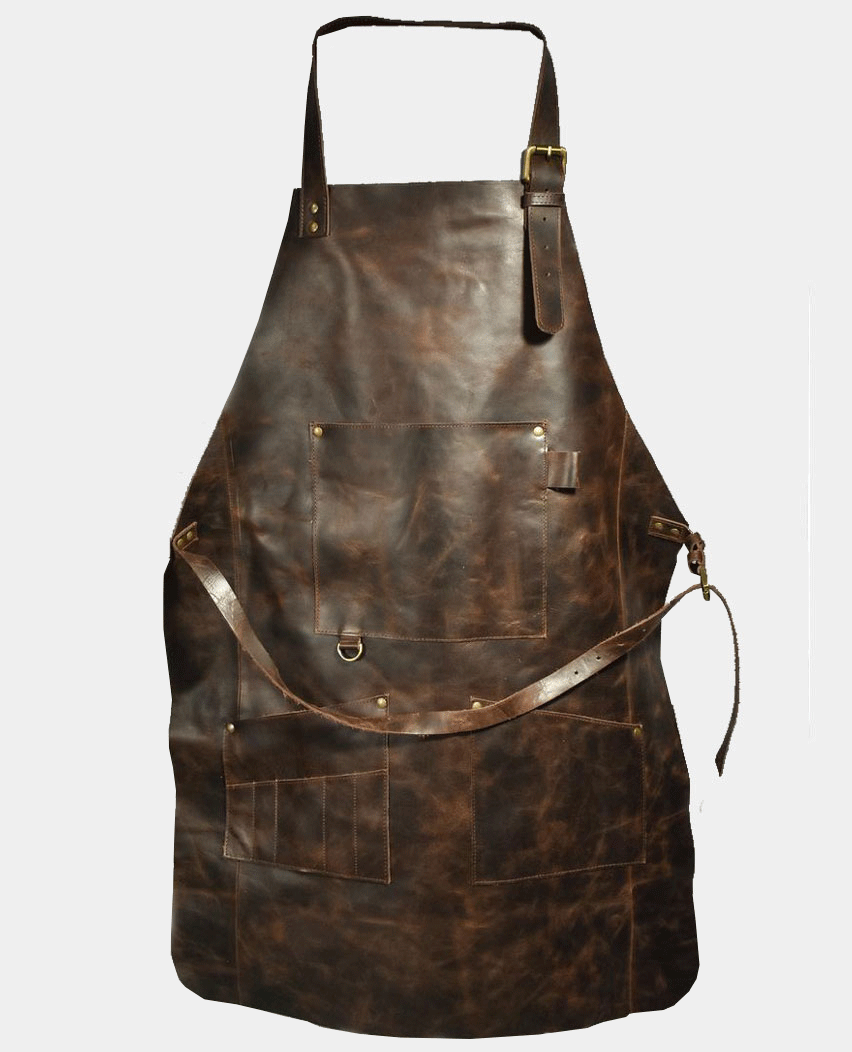Personalized woodworking Leather Apron 
