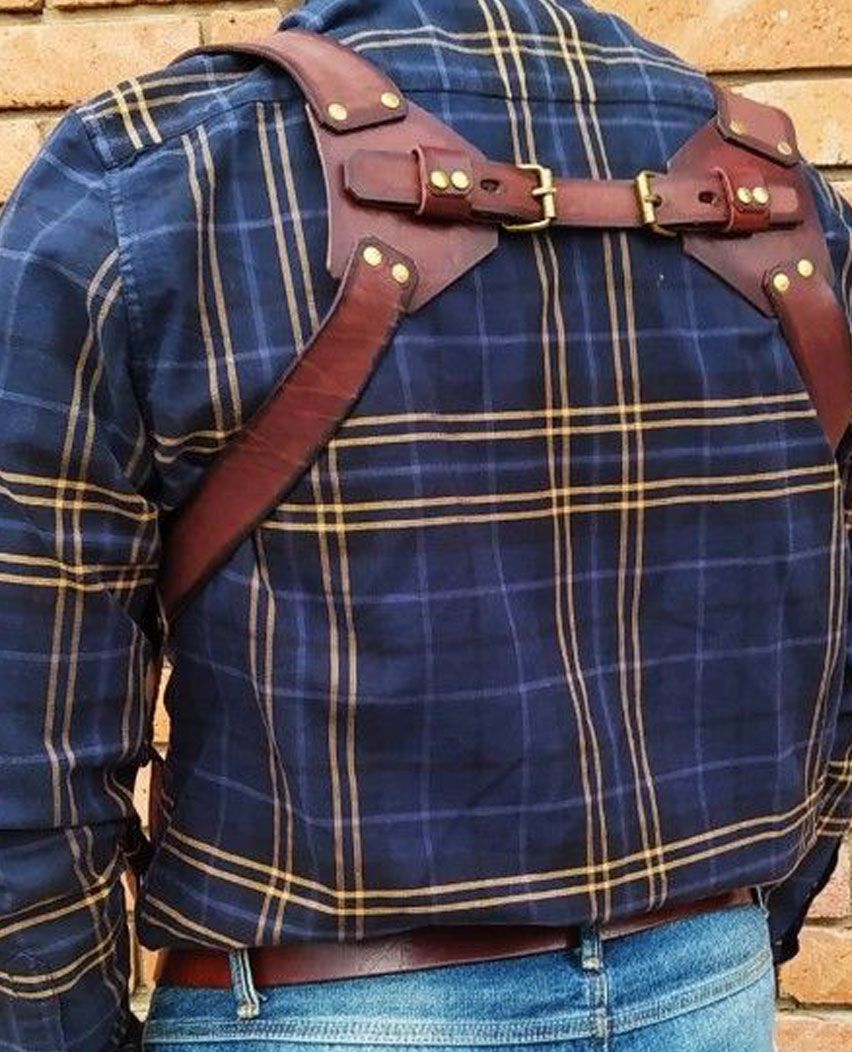 Latest Leather Shoulder Holster & Mag Pouch With Belt Available For All Guns Deals