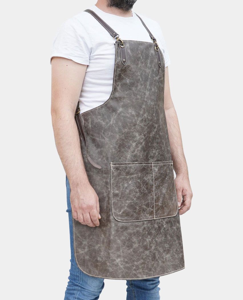 Men For Bricolage Leather Apron