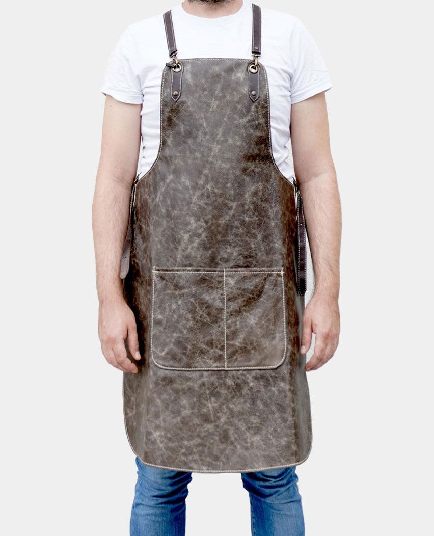 Men For Bricolage Leather Apron