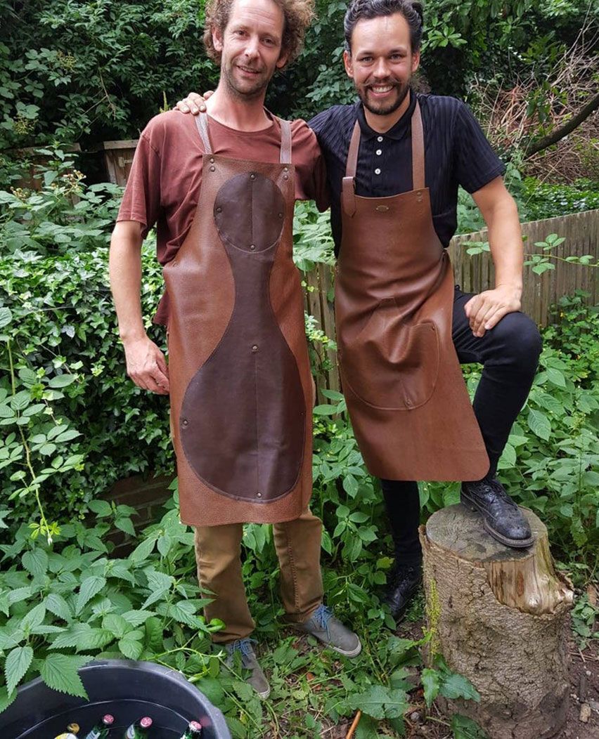 Model Barista Leather Apron For Men