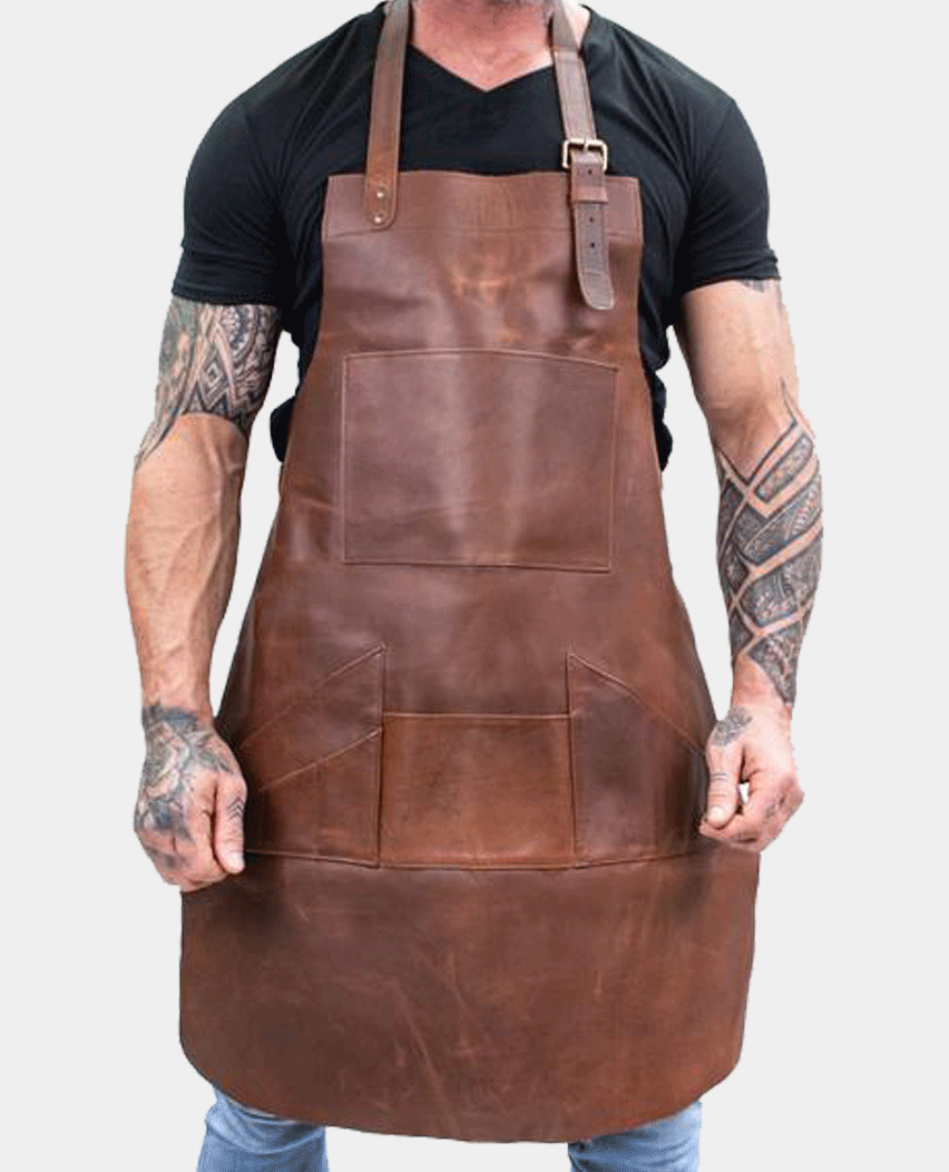 Multi Pocket Leather Apron