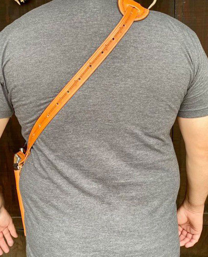 Latest Tan Brown Leather Shoulder Holster With Bullet Loops For All Revolver