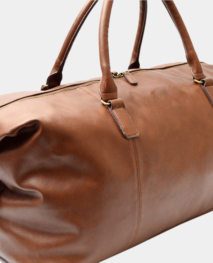 Personalized Groomsmen Mens Travel Leather Bag