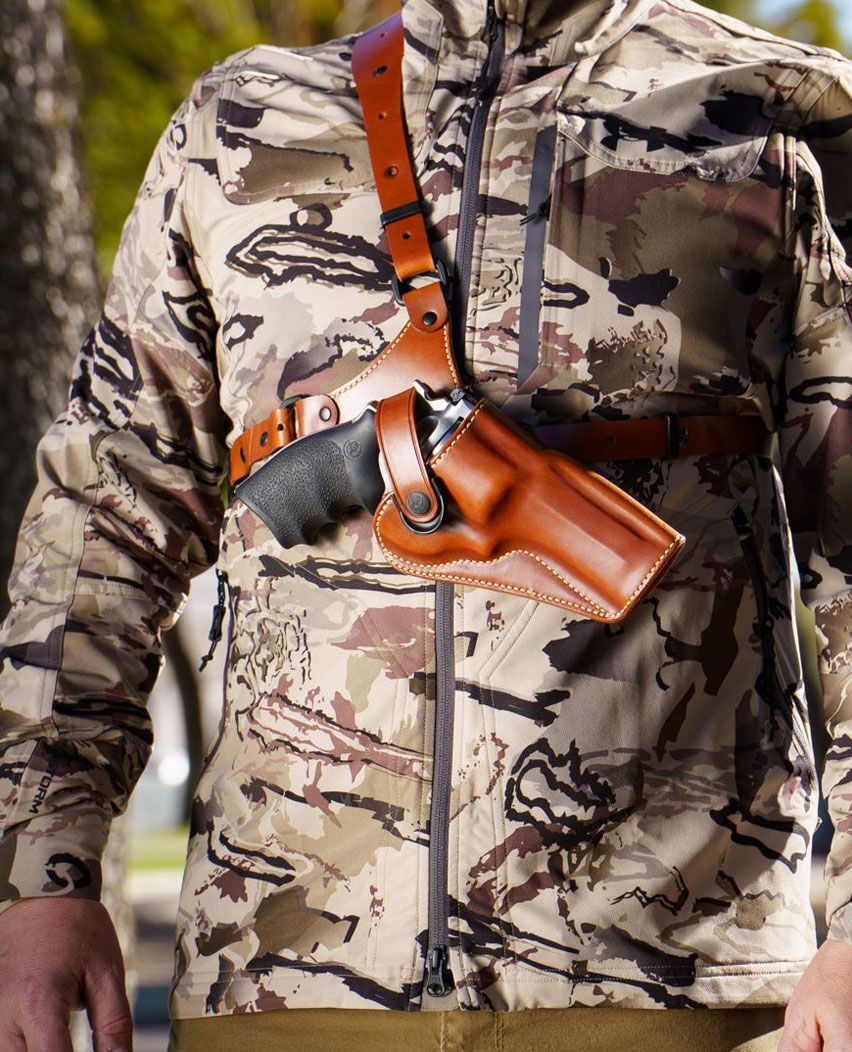 Latest Shine Leather Shoulder Holster For All Revolver