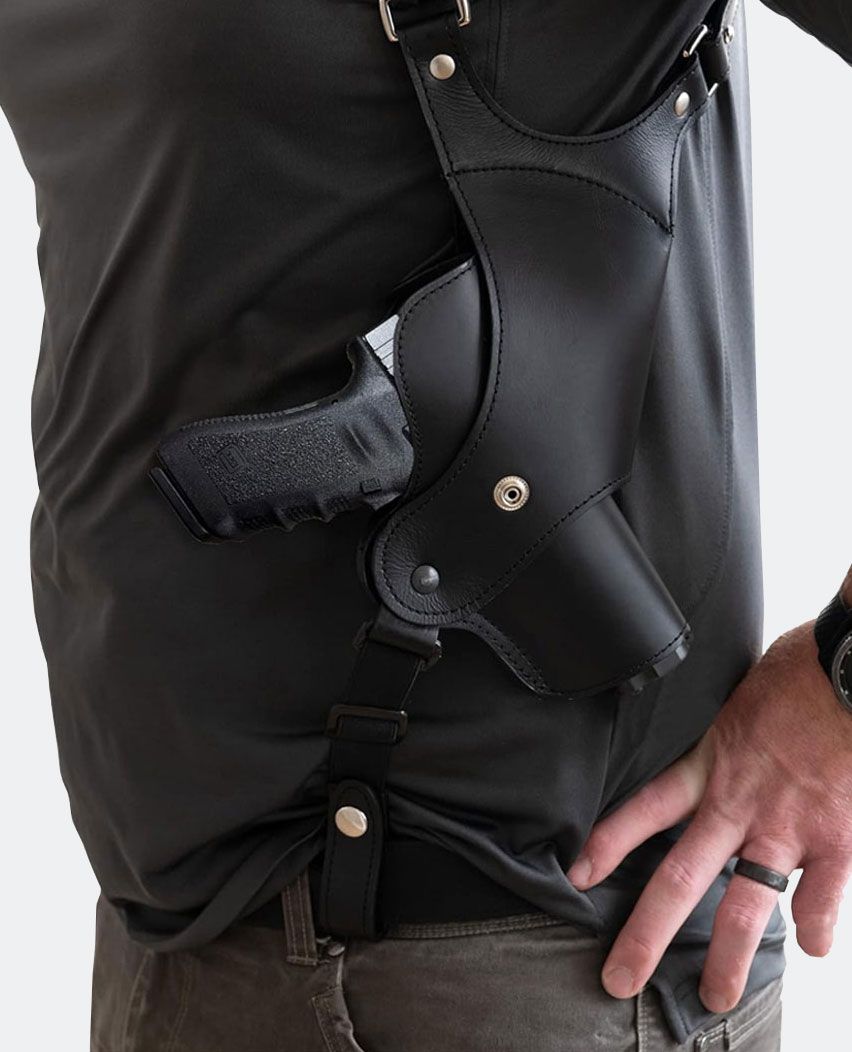 Shoulder Leather Holster-Genuine Leather 