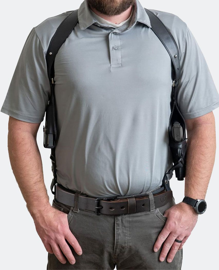 Shoulder Leather Holster-Genuine Leather 
