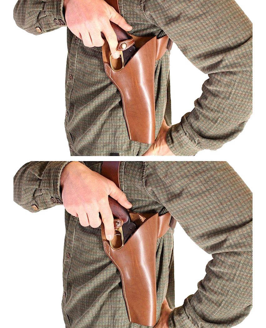 Special Leather Brown Shoulder Holster For All Revolvers