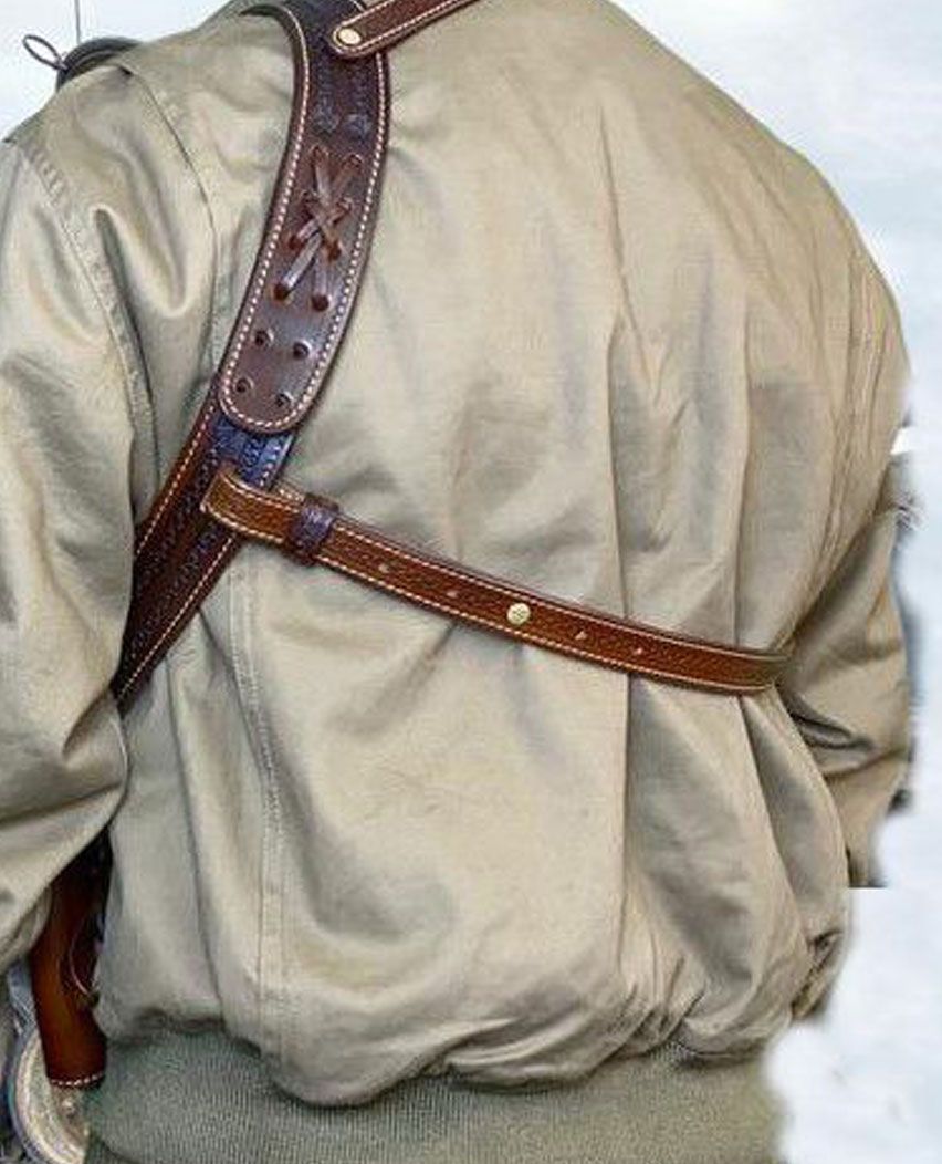 Handmade Stylish Leather Shoulder Holster For All Cow Boy S&W Revolver