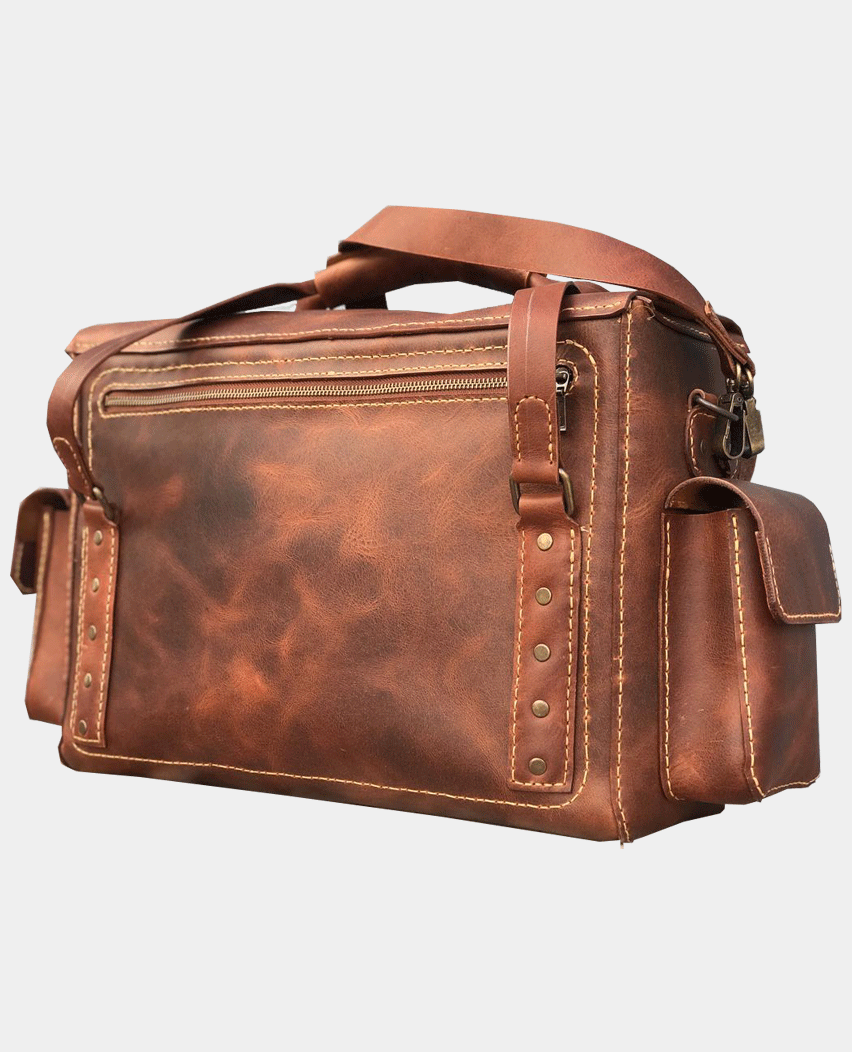 Tuscany Leather Handstitched Full Grain Explorer Bag