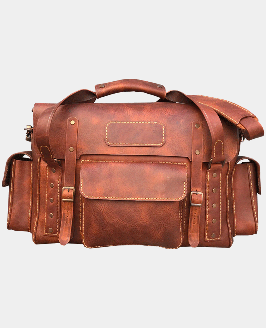 Tuscany Leather Handstitched Full Grain Explorer Bag
