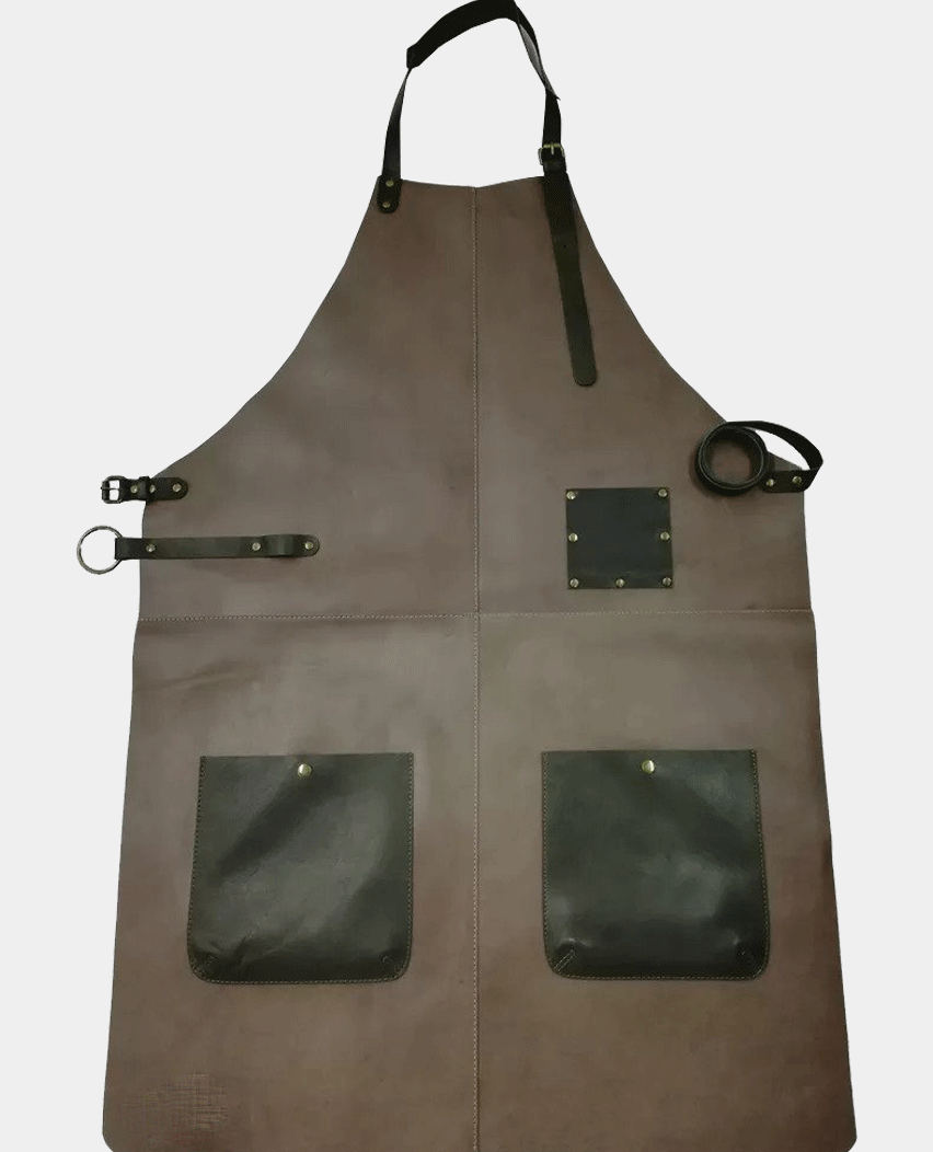 Heavy Duty Waxed Canvas Barber Leather Apron