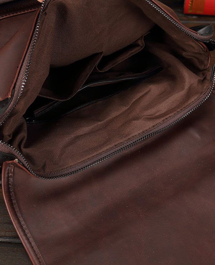 Vintage Brown Handmade MacBook backpack