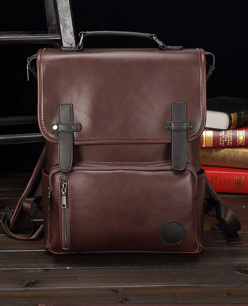 Vintage Brown Handmade MacBook backpack